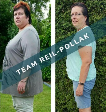 Vorher-Nachher Vergleich einer Teilnehmerin im 4E Stoffwechselprogramm