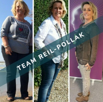 Vorher-Zwischenstand-Nachher Bildreihe aus dem 4E Stoffwechselprogramm