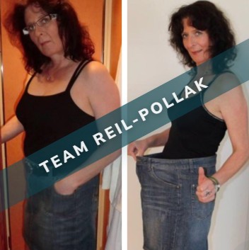 Vorher-Nachher Vergleich mit sichtbar weiter gewordener Kleidung im 4E Stoffwechselprogramm